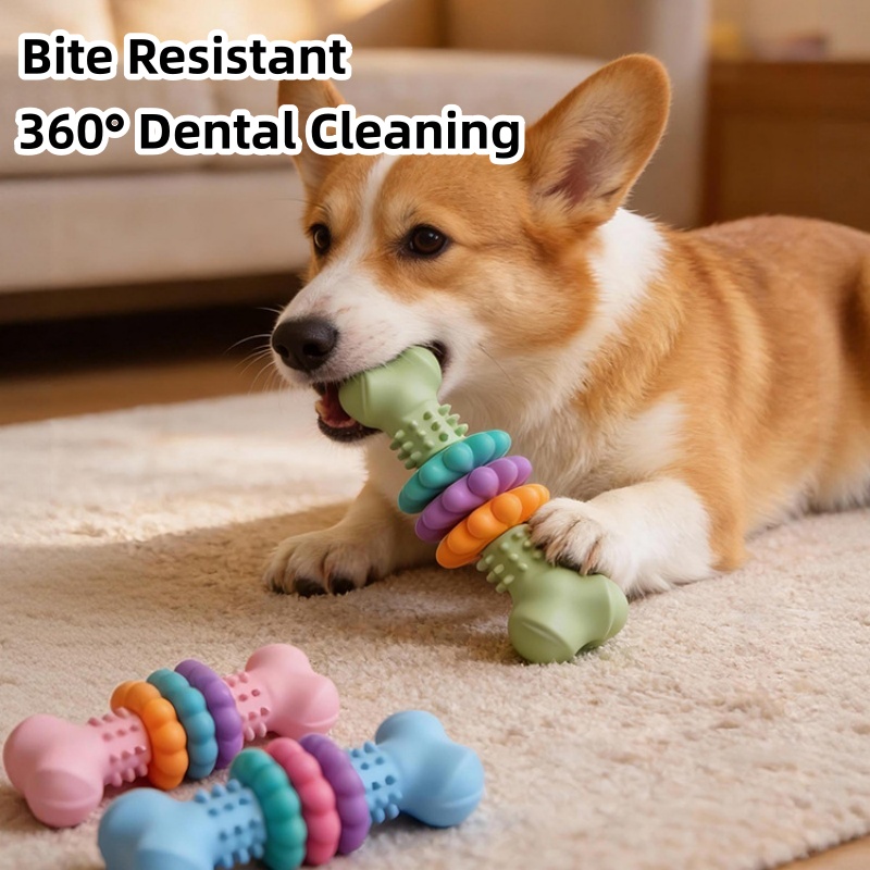 Teeth Cleaning Dog Chew Bone - Giocattolo da Masticare per Cani in