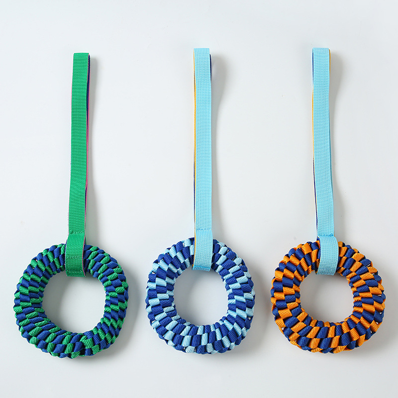 Dog Rope Toy Aggressive Chewers - Ciambella giocattolo da masticare per cani