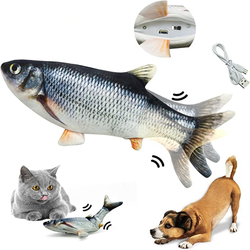 Electric Floppy Fish Dog Toy - Giocattoli per Gatti a Forma di