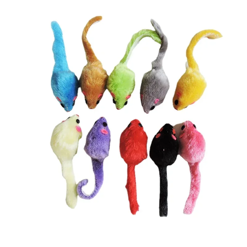 Catnip Interactive Plush Mouse - 8 pezzi di peluche a forma
