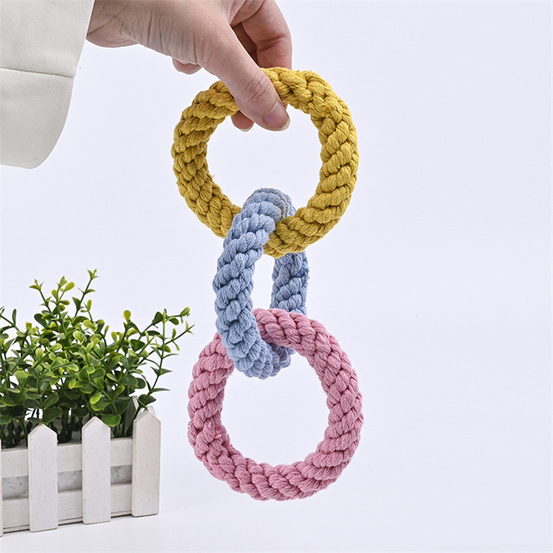 Dog Rope Toy Aggressive Chewers - 1pc Grandi Giocattoli da masticare resistenti
