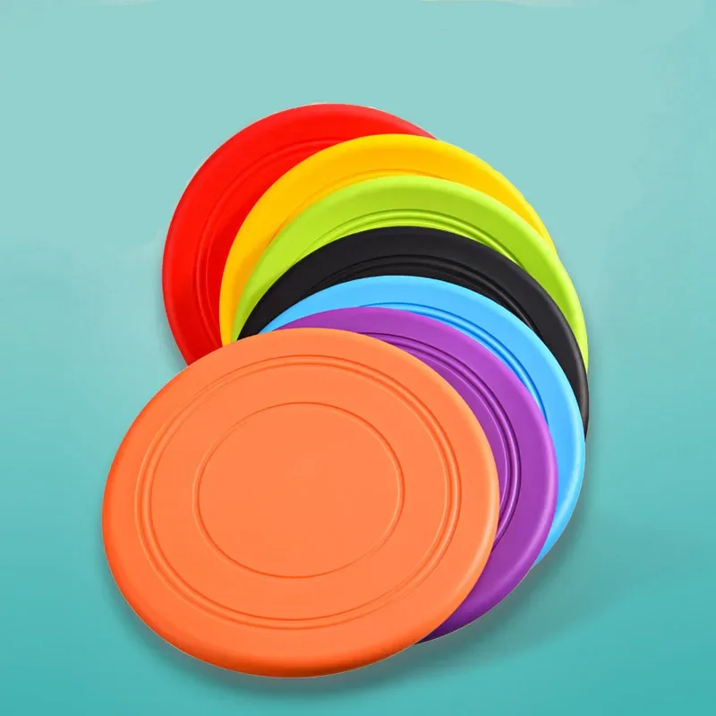 Flying Disc Dog Training Toy - Disco volante in Silicone divertente cane