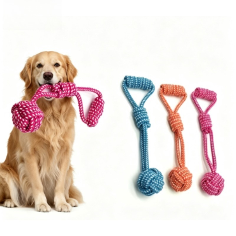 Dog Rope Toy Aggressive Chewers - 1 Pezzo Giocattolo da Masticare con