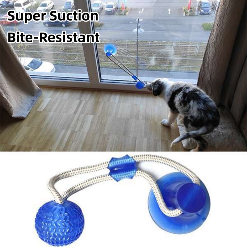 Suction Cup Dog Tug Toy - Giocattolo Interattivo per Cani con Ventosa