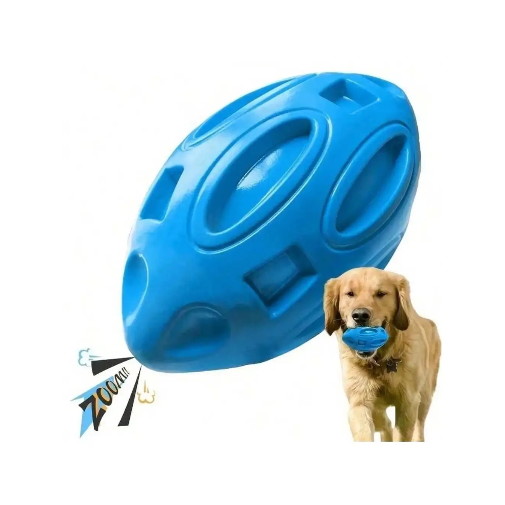 Interactive Squeaky Plush Dog Toy - 1 pezzo di palla da rugby
