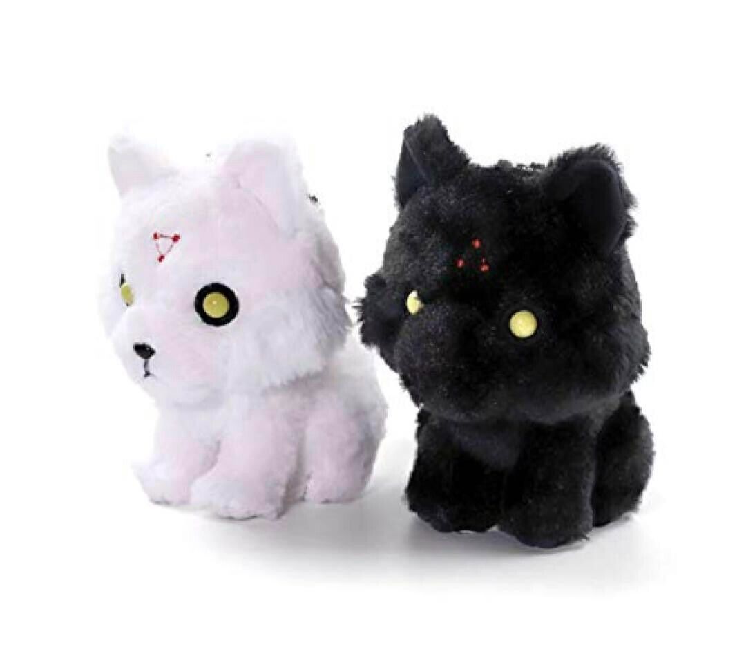 Interactive Squeaky Plush Dog Toy - Nuovo Anime Megumi Fushiguro Nero Bianco