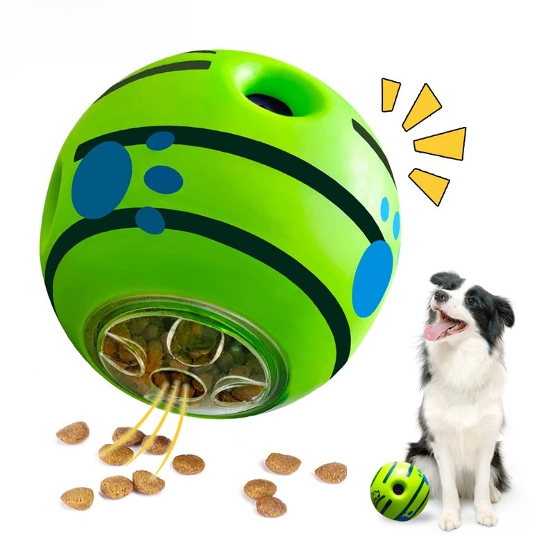 Rubber Treat Dispensing Dog Toy - Giocattolo Interattivo per Cani, Pallina Distributrice