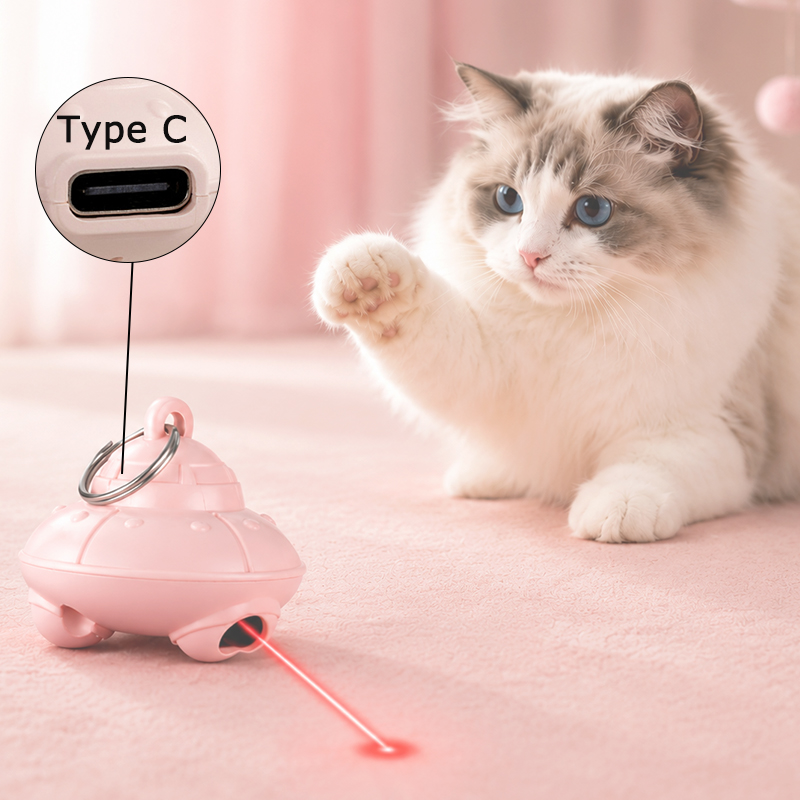 Laser Pointer Cat Toy Automatic - Giocattolo Laser Elettrico per Gatti con