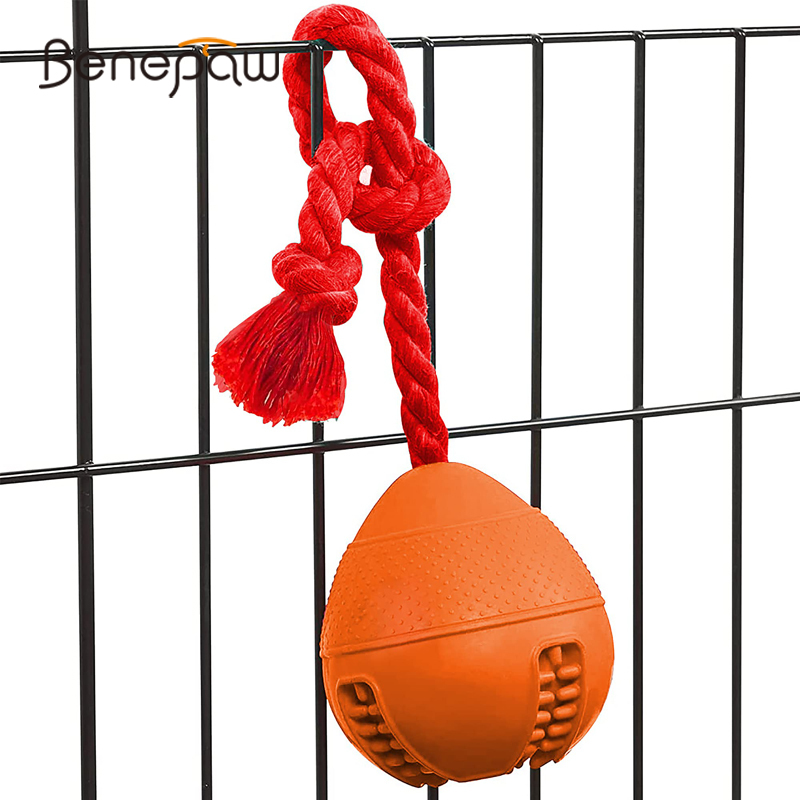 Rubber Treat Dispensing Dog Toy - Benepaw Interactive Dog Toys eco-friendly Puzzle