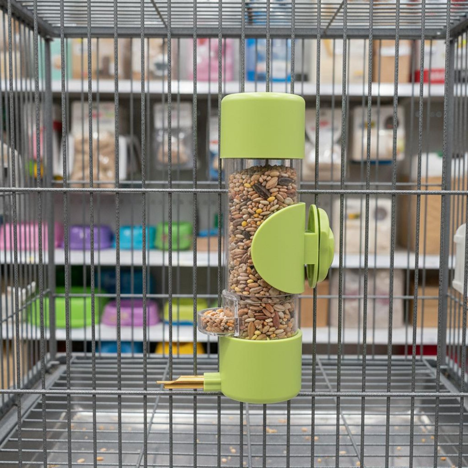 Pet Feeders - Mangiatoia per Uccelli con Separatore di