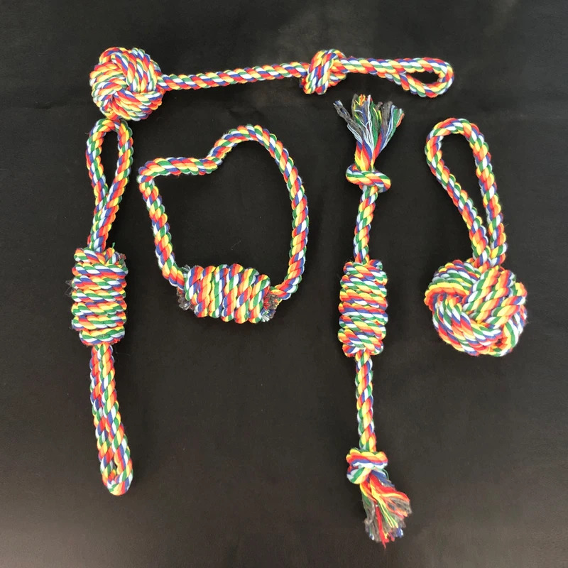 Dog Rope Toy Aggressive Chewers - Giocattoli in Corda Resistenti per Cani