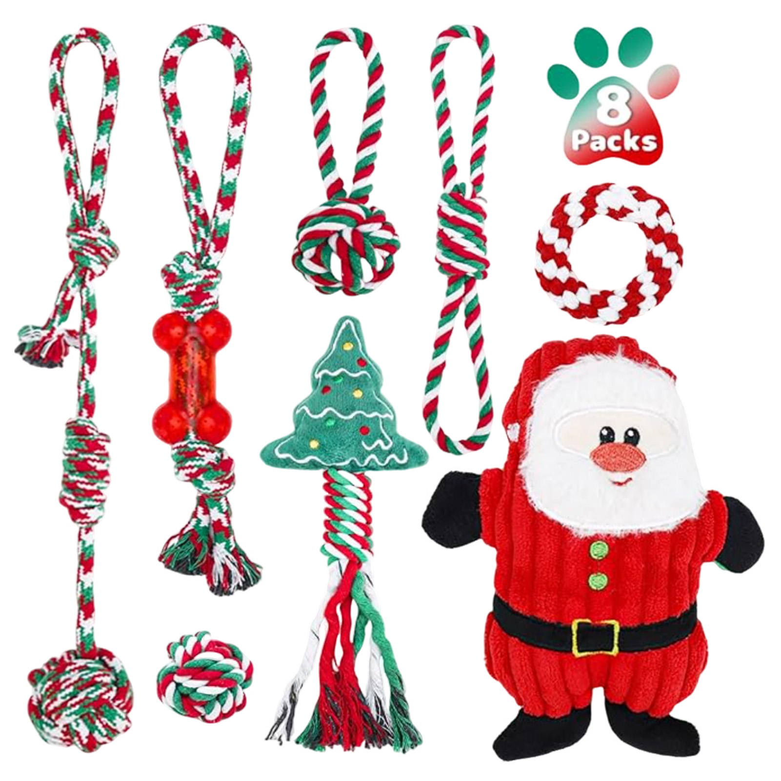 Dog Rope Toy Aggressive Chewers - Set di Giocattoli da Masticare per