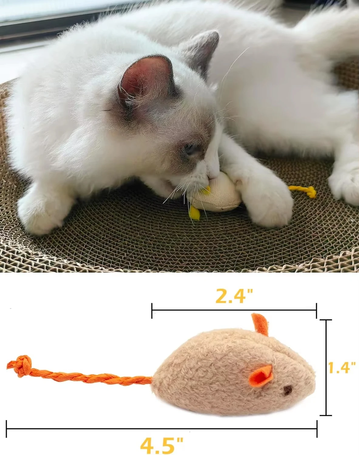 5 pezzi sonaglio gatto mouse g - Catnip Interactive Plush Mouse recensione e prezzo
