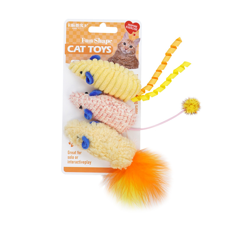 Giocattoli per gatti 3 pezzi P - Catnip Interactive Plush Mouse recensione e prezzo