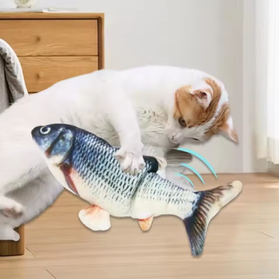 Giocattolo per Cani e Gatti a  - Electric Floppy Fish Dog Toy recensione e prezzo
