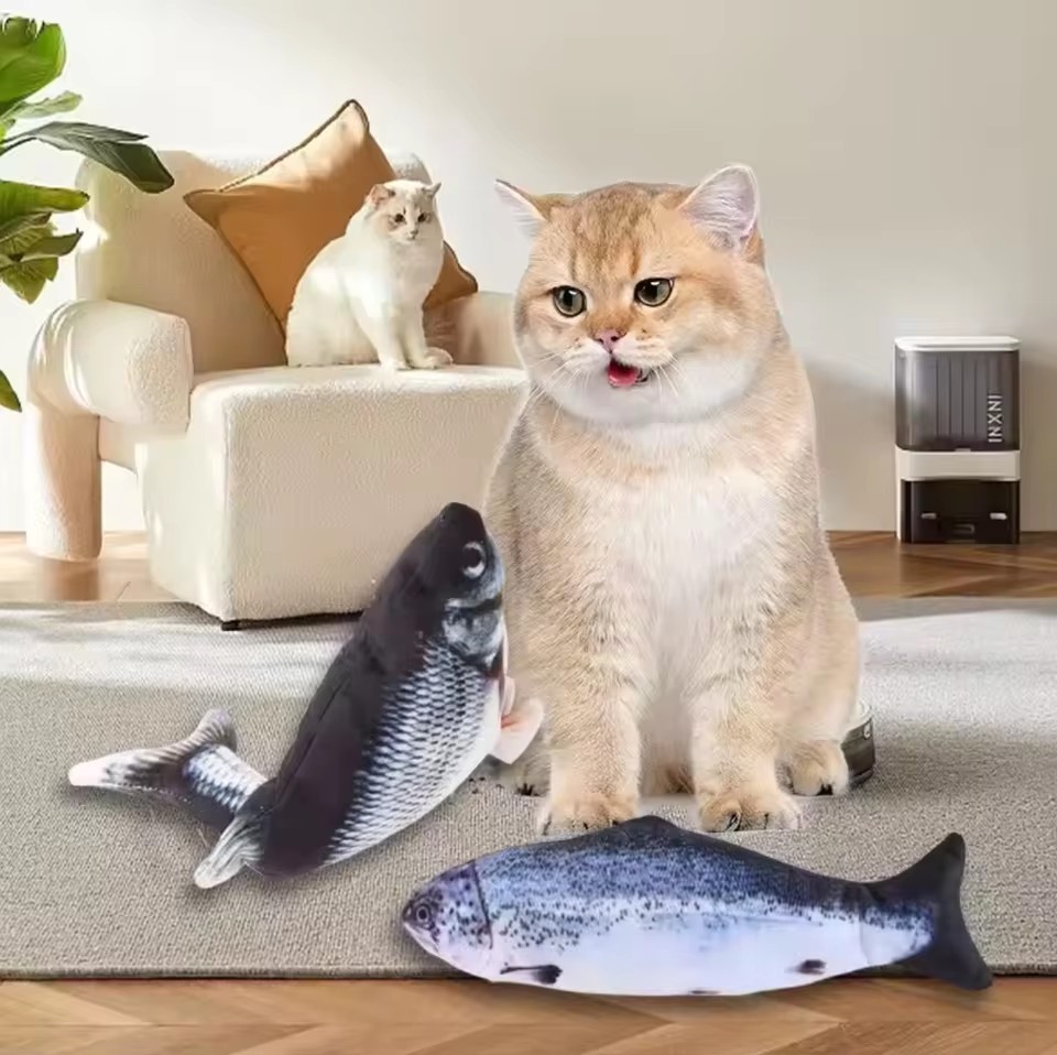 Giocattolo per Cani e Gatti a  - Electric Floppy Fish Dog Toy recensione e prezzo
