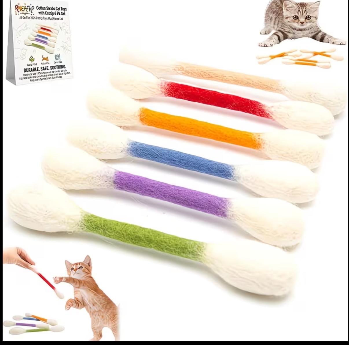 Set di 6 Giocattoli per Gatti, - Catnip Interactive Plush Mouse recensione e prezzo