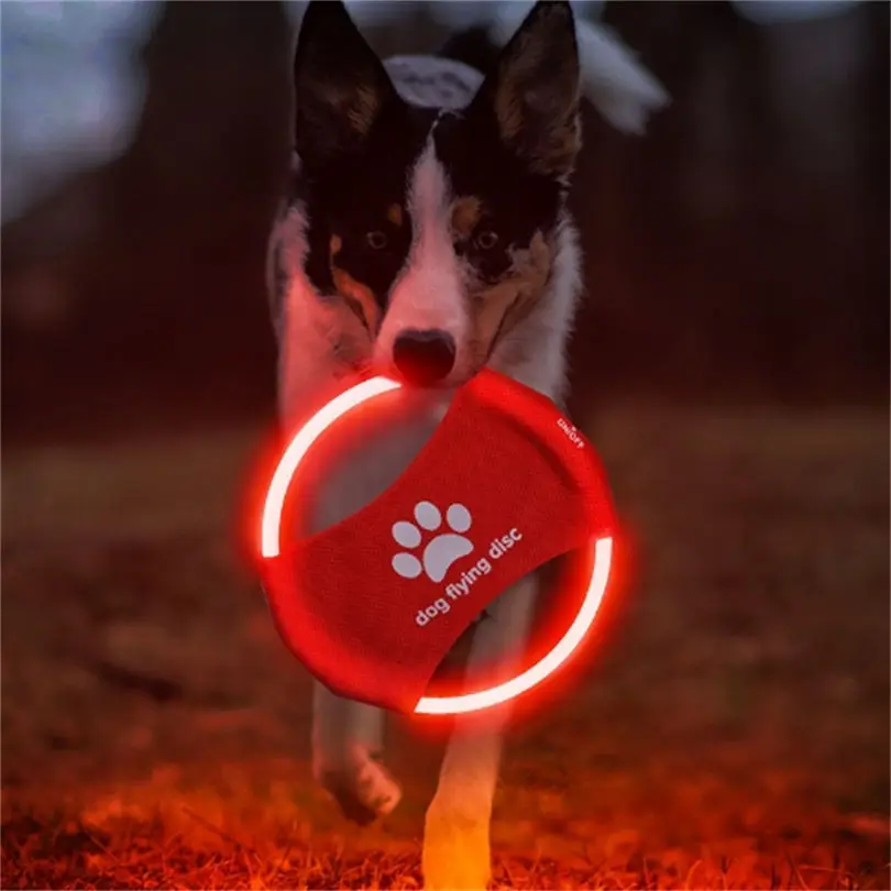 Giocattolo per cani LED incand - Flying Disc Dog Training Toy recensione e prezzo