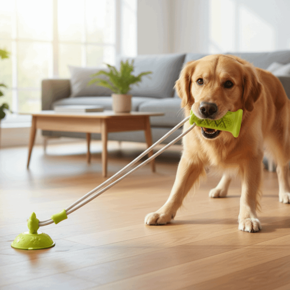 Giocattolo per Cani Resistente - Suction Cup Dog Tug Toy recensione e prezzo