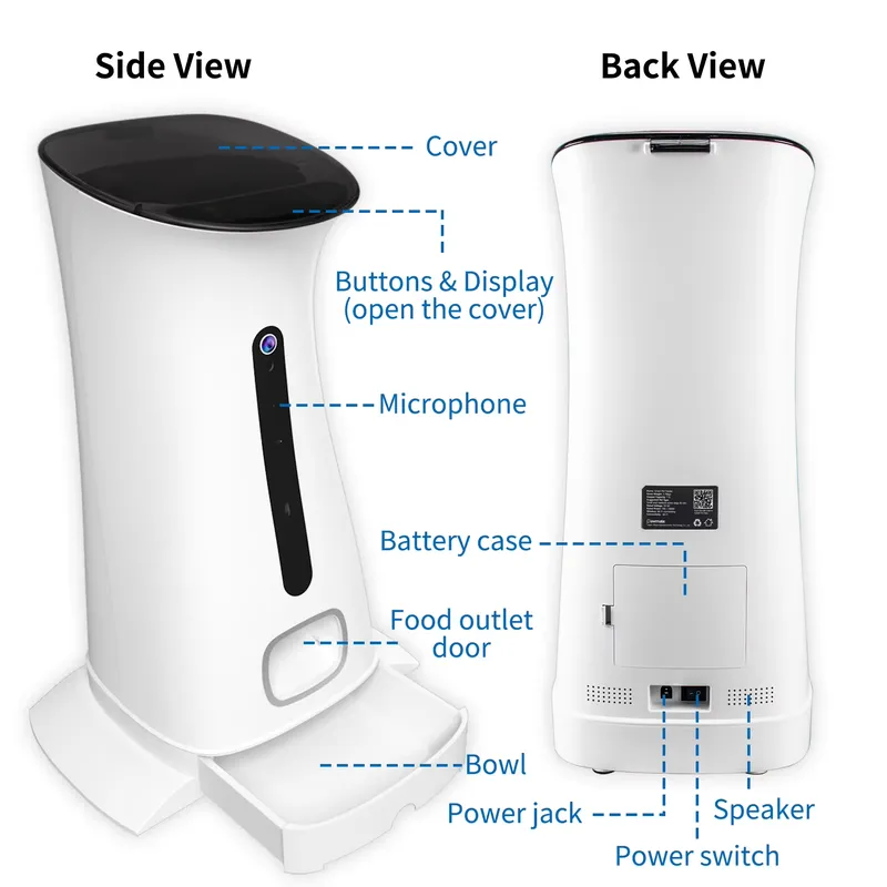 Telecamera Wi-Fi per alimentat - Pet Feeders recensione e prezzo