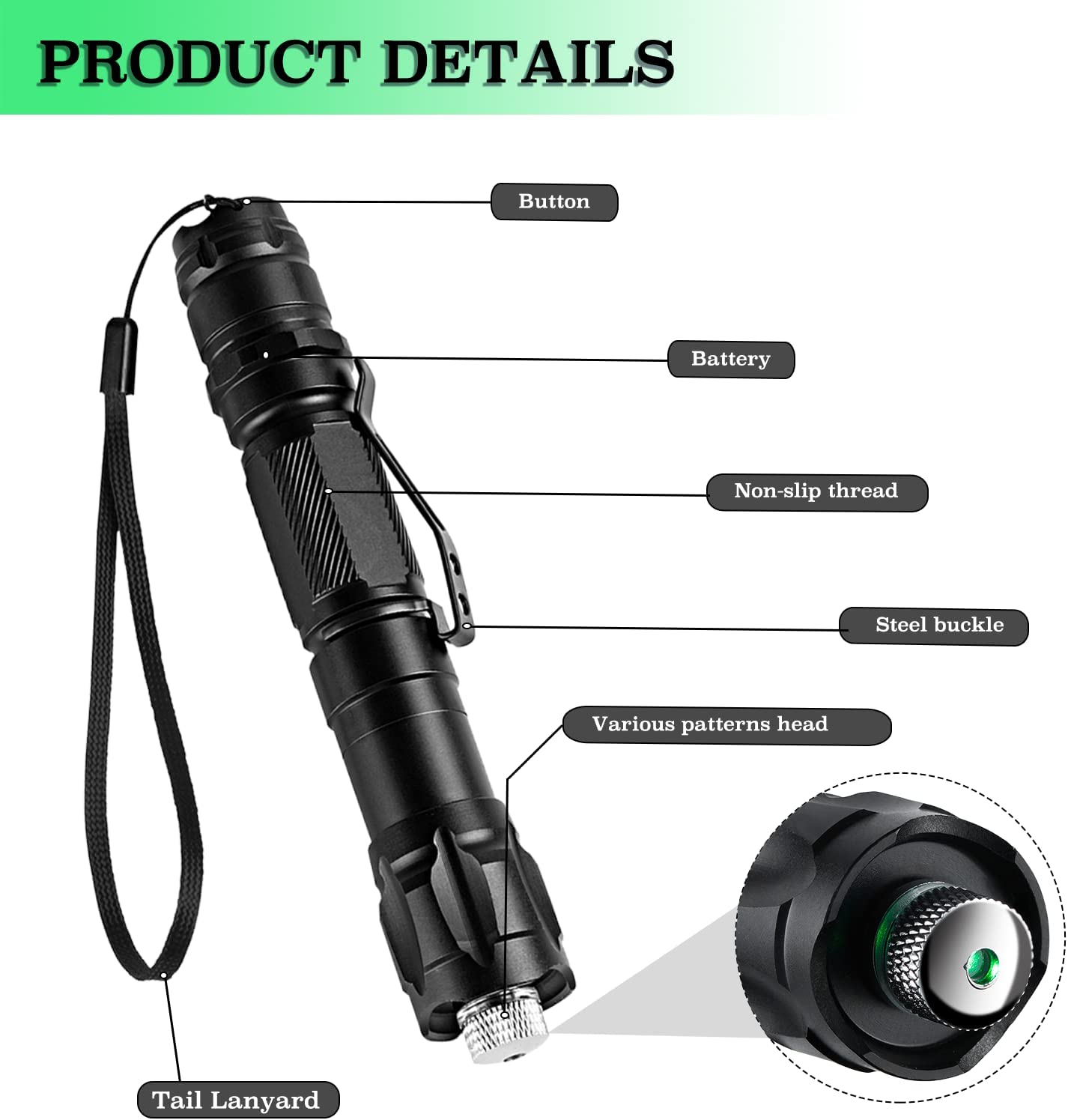 Puntatore laser verde (batteri - Laser Pointer Cat Toy Automatic recensione e prezzo
