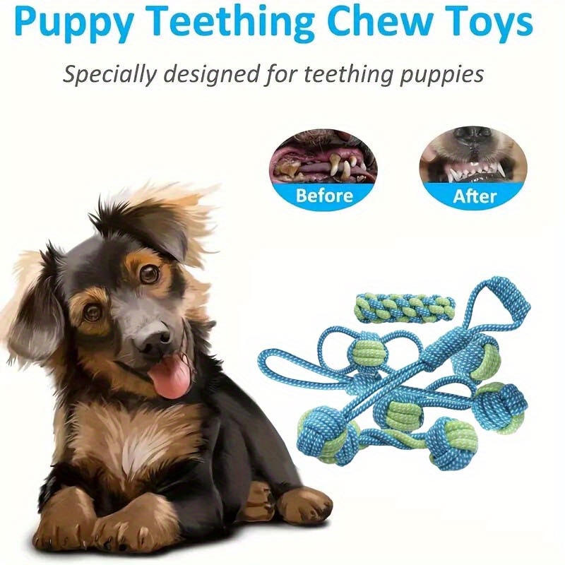 Set di 7 Giocattoli Interattiv - Dog Rope Toy Aggressive Chewers recensione e prezzo