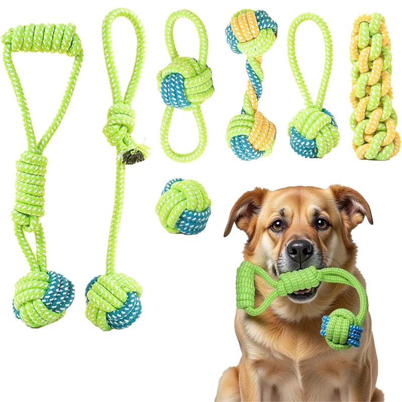 1/7 Pezzi Giocattoli in Corda  - Dog Rope Toy Aggressive Chewers recensione e prezzo