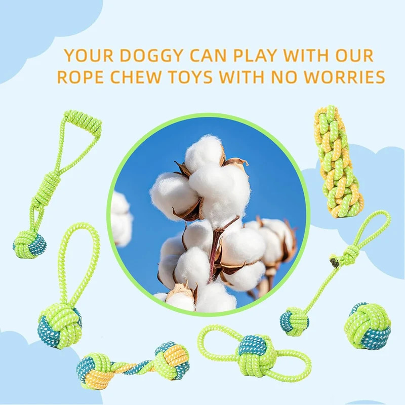 1/7 Pezzi Giocattoli in Corda  - Dog Rope Toy Aggressive Chewers recensione e prezzo